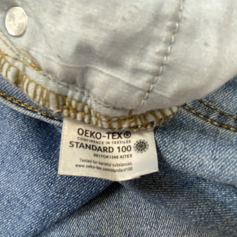 Lauren Conrad Jeans Women 16L Blue Denim Light Wash Distressed Boyfriend Grunge - Picture 9 of 12